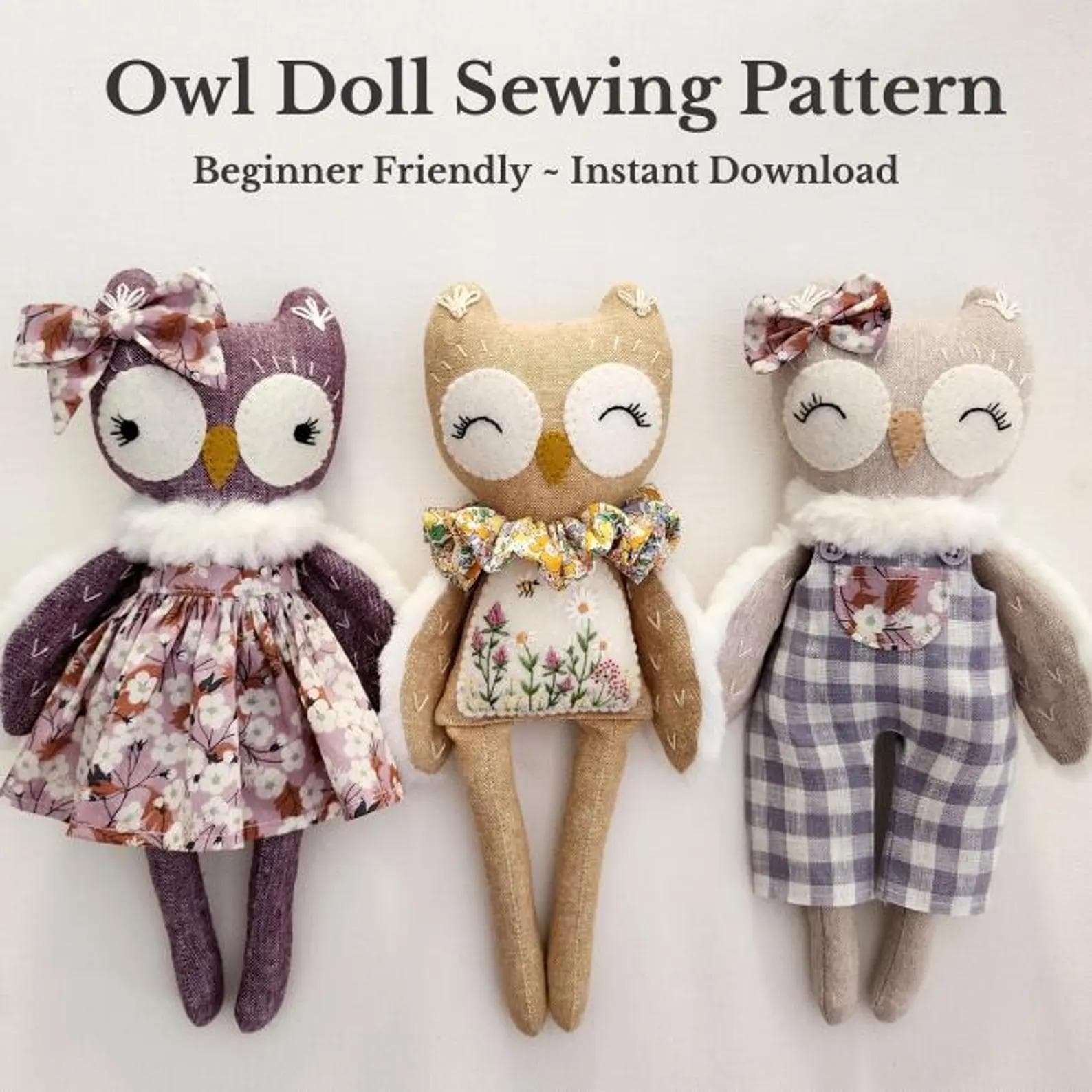 Owl Doll Sewing Pattern